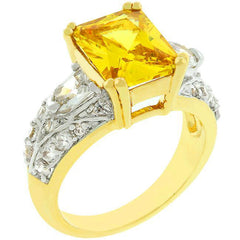 Yellow Cubic Zirconia Fashion Ring freeshipping - Higher Class Elegance