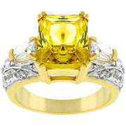 Yellow Cubic Zirconia Fashion Ring freeshipping - Higher Class Elegance