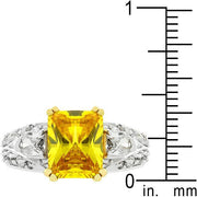 Yellow Cubic Zirconia Fashion Ring freeshipping - Higher Class Elegance