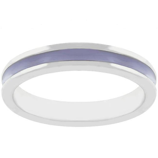 Lavender Enamel Eternity Ring freeshipping - Higher Class Elegance