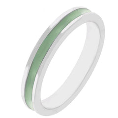 Light Green Enamel Eternity Ring freeshipping - Higher Class Elegance