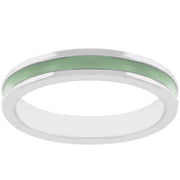 Light Green Enamel Eternity Ring freeshipping - Higher Class Elegance