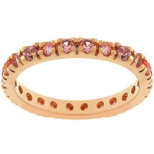 Pink Cubic Zirconia Eternity Ring freeshipping - Higher Class Elegance