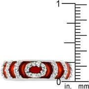 Garnet Enamel Ripple Ring freeshipping - Higher Class Elegance