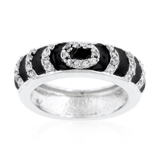 Black Ripple Ring freeshipping - Higher Class Elegance