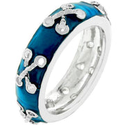 Laced Enamel Eternity Band freeshipping - Higher Class Elegance