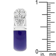 Purple Enamel Cubic Zirconia Ring freeshipping - Higher Class Elegance