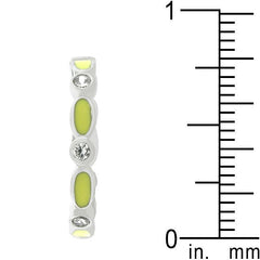 Yellow Link Enamel Stacker Ring freeshipping - Higher Class Elegance