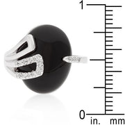 Black Onyx Egg Ring freeshipping - Higher Class Elegance