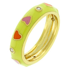 Sorbet Enamel Hearts Ring freeshipping - Higher Class Elegance