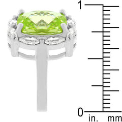 Marquise Framed Apple Green Ring freeshipping - Higher Class Elegance