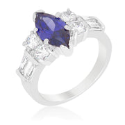 Tanzanite Purple Elegant Cocktail Ring freeshipping - Higher Class Elegance