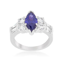 Tanzanite Purple Elegant Cocktail Ring freeshipping - Higher Class Elegance