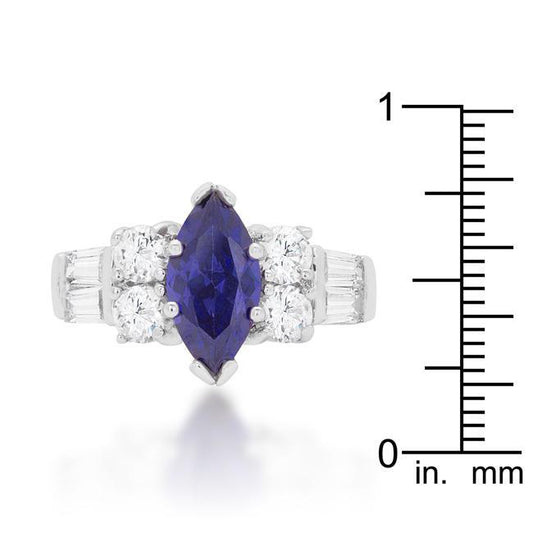Tanzanite Purple Elegant Cocktail Ring freeshipping - Higher Class Elegance
