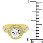 Pave Halo Vintage Crown Ring freeshipping - Higher Class Elegance
