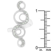 Crescent Moon Circle Ring freeshipping - Higher Class Elegance