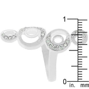 Crescent Moon Circle Ring freeshipping - Higher Class Elegance
