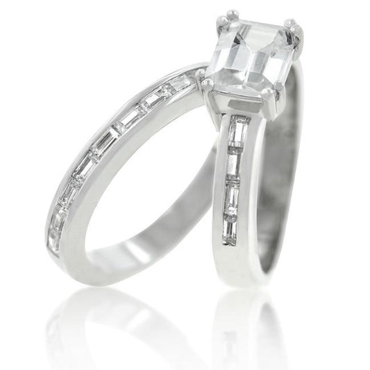 Princess Baguette Wedding Set freeshipping - Higher Class Elegance