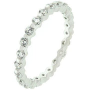 Silver Lace Eternity Band freeshipping - Higher Class Elegance