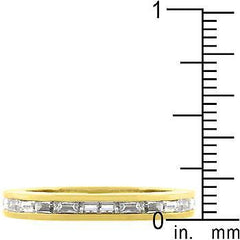 Golden White Eternity Ring freeshipping - Higher Class Elegance