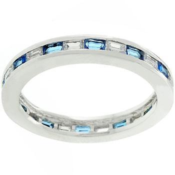 Sapphire Eternity Ring freeshipping - Higher Class Elegance