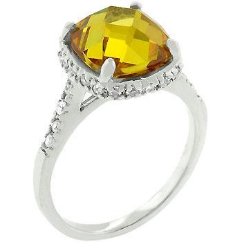 Rose-Cut Canary Ring freeshipping - Higher Class Elegance