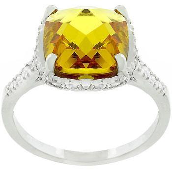 Rose-Cut Canary Ring freeshipping - Higher Class Elegance