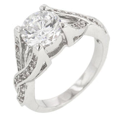 Brilliant Twist Engagement Ring freeshipping - Higher Class Elegance