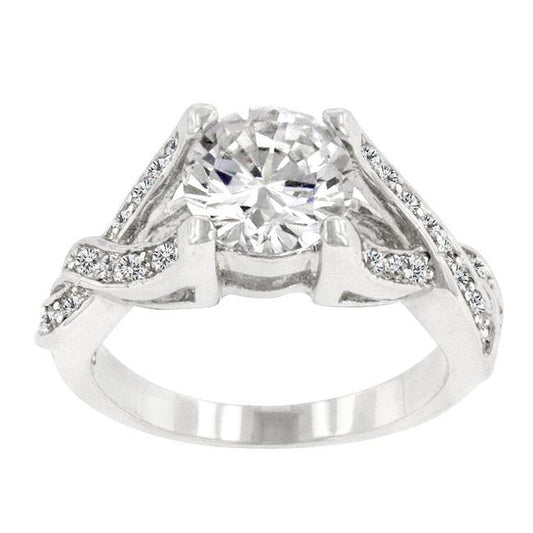 Brilliant Twist Engagement Ring freeshipping - Higher Class Elegance