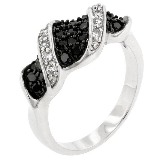 Cubic Zirconia Swirl Ring freeshipping - Higher Class Elegance