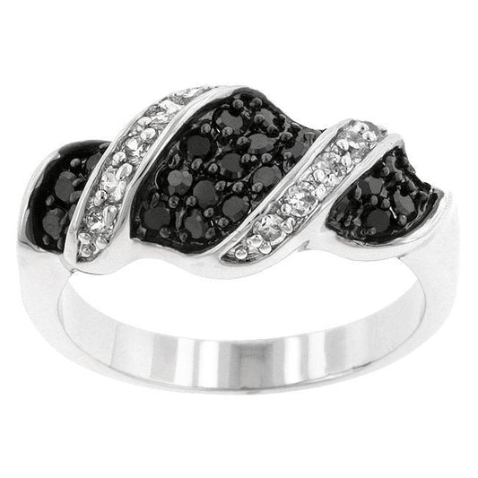 Cubic Zirconia Swirl Ring freeshipping - Higher Class Elegance