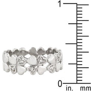 Clover Hearts Ring Band freeshipping - Higher Class Elegance