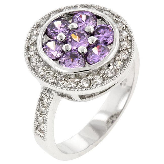 Amethyst Purple Lily Ring freeshipping - Higher Class Elegance