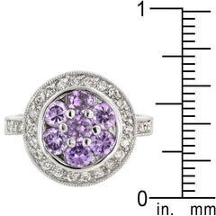 Amethyst Purple Lily Ring freeshipping - Higher Class Elegance