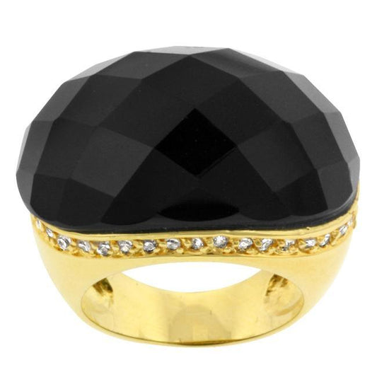 Black Beauty Faceted Onyx Ring freeshipping - Higher Class Elegance