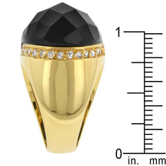 Black Beauty Faceted Onyx Ring freeshipping - Higher Class Elegance