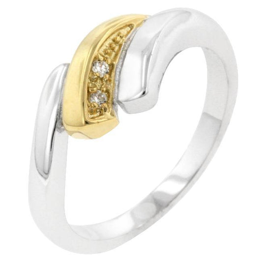 Two-tone Swirl Ring freeshipping - Higher Class Elegance