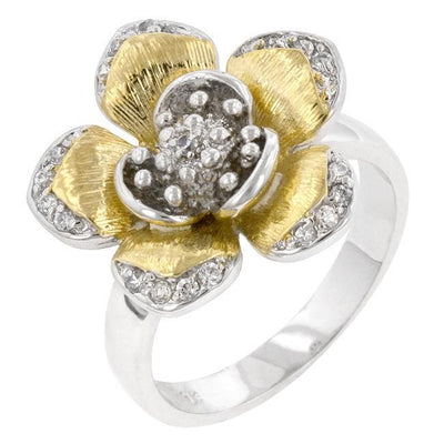 Golden Petals Cocktail Ring freeshipping - Higher Class Elegance