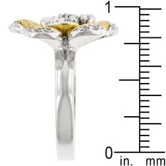 Golden Petals Cocktail Ring freeshipping - Higher Class Elegance