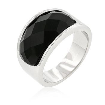 Onyx Block Cocktail Ring freeshipping - Higher Class Elegance