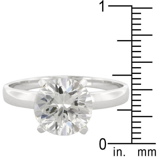 Timeless Solitaire Engagement Ring freeshipping - Higher Class Elegance