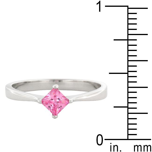 Classic Petite Pink Ice Solitaire Ring freeshipping - Higher Class Elegance