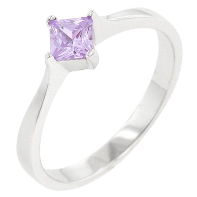 Classic Petite Lavender Purple Solitaire Ring freeshipping - Higher Class Elegance