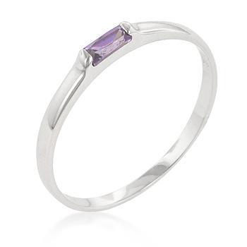 Lavender Petite Solitaire Ring freeshipping - Higher Class Elegance
