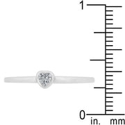 Clear Heart Solitaire Ring freeshipping - Higher Class Elegance