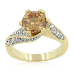 Champagne Twist Engagement Ring freeshipping - Higher Class Elegance