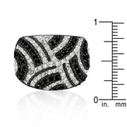 Black And White Cocktail Ring freeshipping - Higher Class Elegance