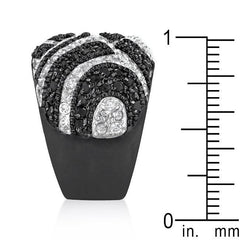 Black And White Cocktail Ring freeshipping - Higher Class Elegance