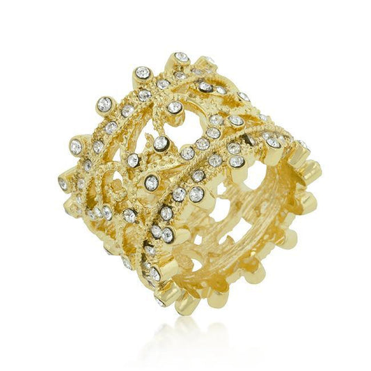 Golden Filigree Eternity Band freeshipping - Higher Class Elegance