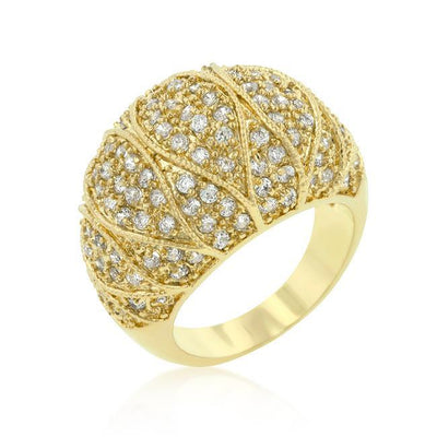 Goldeneye Clear Cubic Zirconia Cocktail Ring freeshipping - Higher Class Elegance